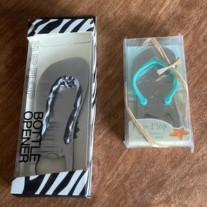Flip flop bottle openers.  Set of 2